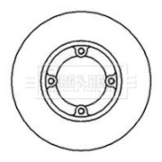 BBD4136 Brzdový kotouč BORG & BECK