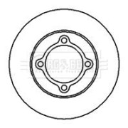 BBD4143 Brzdový kotouč BORG & BECK