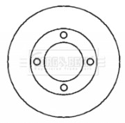 BBD4144 BORG & BECK brzdový kotúč BBD4144 BORG & BECK