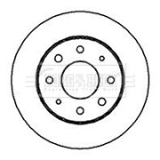 BBD4159 Brzdový kotouč BORG & BECK