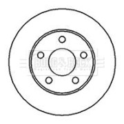 BBD4178 Brzdový kotouč BORG & BECK