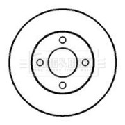 BBD4194 Brzdový kotouč BORG & BECK