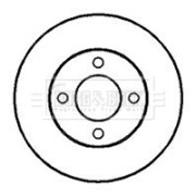 BBD4194 Brzdový kotouč BORG & BECK