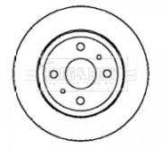 BBD4210 BORG & BECK brzdový kotúč BBD4210 BORG & BECK