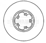 BBD4241 Brzdový kotouč BORG & BECK