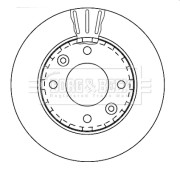 BBD4272 Brzdový kotouč BORG & BECK