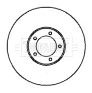 BBD4276 Brzdový kotouč BORG & BECK
