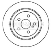 BBD4291 BORG & BECK brzdový kotúč BBD4291 BORG & BECK