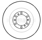 BBD4301 Brzdový kotouč BORG & BECK