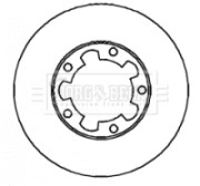 BBD4305 Brzdový kotouč BORG & BECK