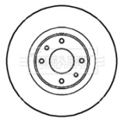 BBD4306 BORG & BECK brzdový kotúč BBD4306 BORG & BECK