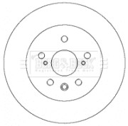 BBD4325 BORG & BECK brzdový kotúč BBD4325 BORG & BECK