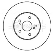 BBD4326 Brzdový kotouč BORG & BECK