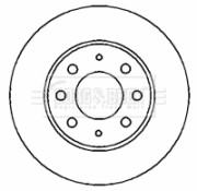 BBD4356 BORG & BECK brzdový kotúč BBD4356 BORG & BECK