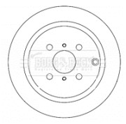 BBD4364 Brzdový kotouč BORG & BECK