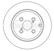 BBD4380 Brzdový kotouč BORG & BECK