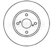 BBD4381 Brzdový kotouč BORG & BECK
