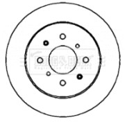 BBD4398 Brzdový kotouč BORG & BECK