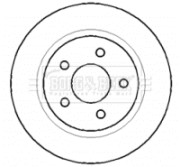 BBD4403 Brzdový kotouč BORG & BECK