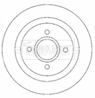 BBD4421 Brzdový kotouč BORG & BECK