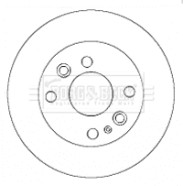 BBD4432 BORG & BECK brzdový kotúč BBD4432 BORG & BECK