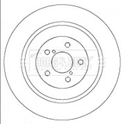BBD4440 Brzdový kotouč BORG & BECK