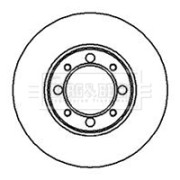 BBD4446 Brzdový kotouč BORG & BECK