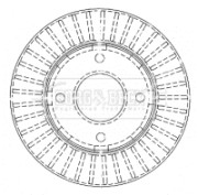 BBD4477 Brzdový kotouč BORG & BECK