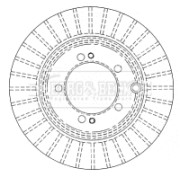 BBD4479 Brzdový kotouč BORG & BECK