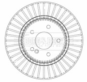 BBD4493 Brzdový kotouč BORG & BECK