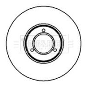BBD4505 BORG & BECK brzdový kotúč BBD4505 BORG & BECK