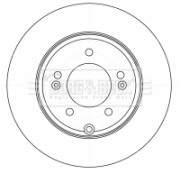 BBD4525 Brzdový kotouč BORG & BECK
