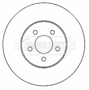 BBD4568 Brzdový kotouč BORG & BECK