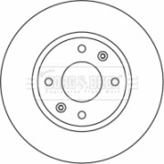 BBD4592 Brzdový kotouč BORG & BECK