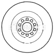 BBD4594 Brzdový kotouč BORG & BECK