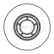 BBD4623 Brzdový kotouč BORG & BECK