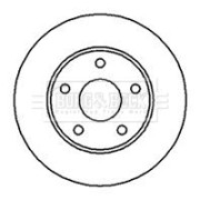 BBD4646 BORG & BECK brzdový kotúč BBD4646 BORG & BECK