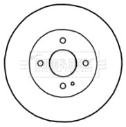 BBD4650 BORG & BECK brzdový kotúč BBD4650 BORG & BECK