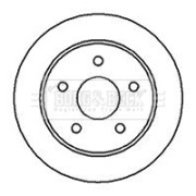 BBD4655 Brzdový kotouč BORG & BECK