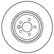 BBD4696 Brzdový kotouč BORG & BECK