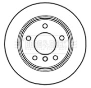 BBD4707 Brzdový kotouč BORG & BECK