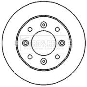 BBD4713 Brzdový kotouč BORG & BECK