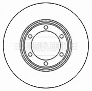 BBD4728 Brzdový kotouč BORG & BECK
