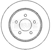 BBD4734 Brzdový kotouč BORG & BECK