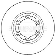 BBD4758 Brzdový kotouč BORG & BECK