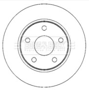 BBD4768 Brzdový kotouč BORG & BECK