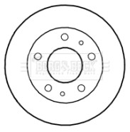 BBD4802 Brzdový kotouč BORG & BECK