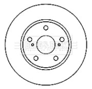 BBD4807 Brzdový kotouč BORG & BECK