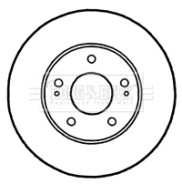 BBD4808 Brzdový kotouč BORG & BECK
