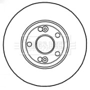 BBD4813 Brzdový kotouč BORG & BECK